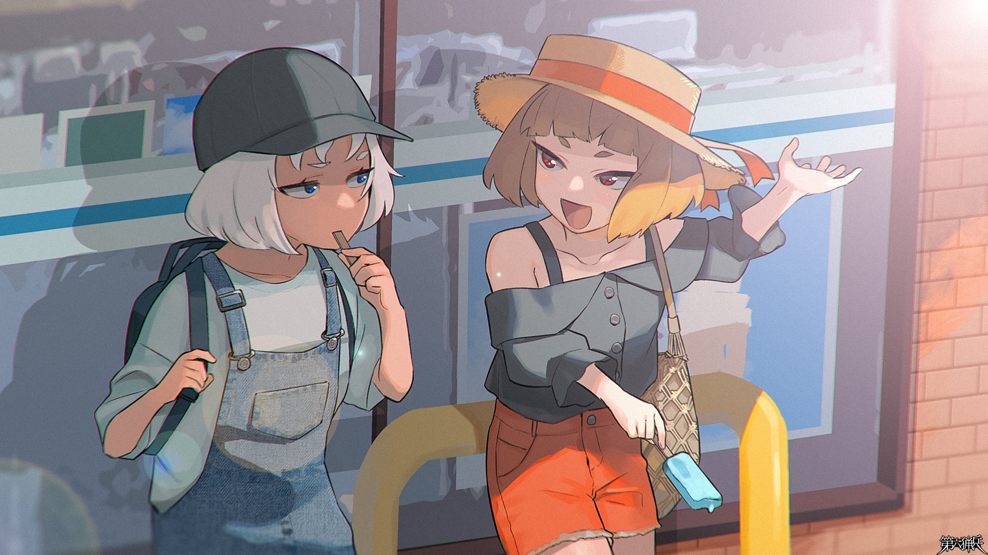 真夏日、蝉の声