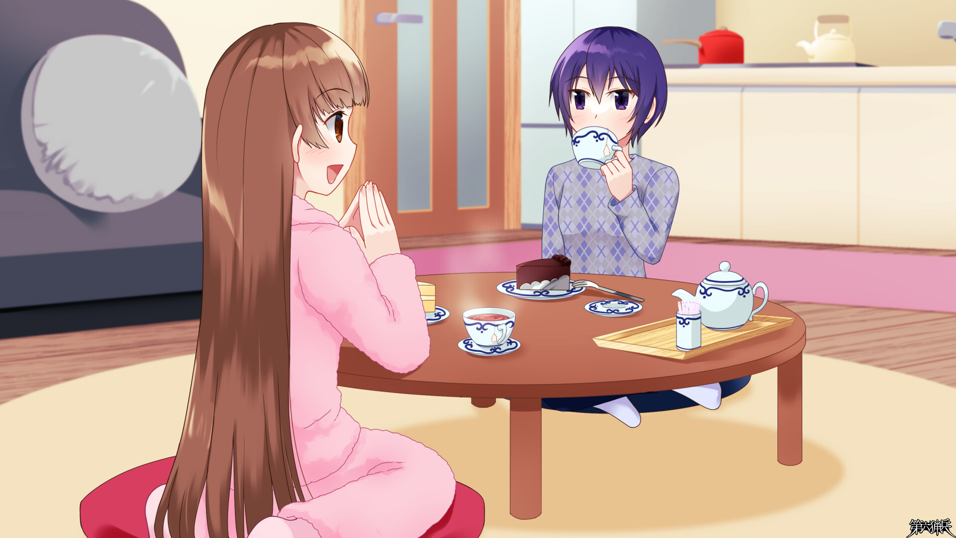 姉妹のようなテーブルトーク