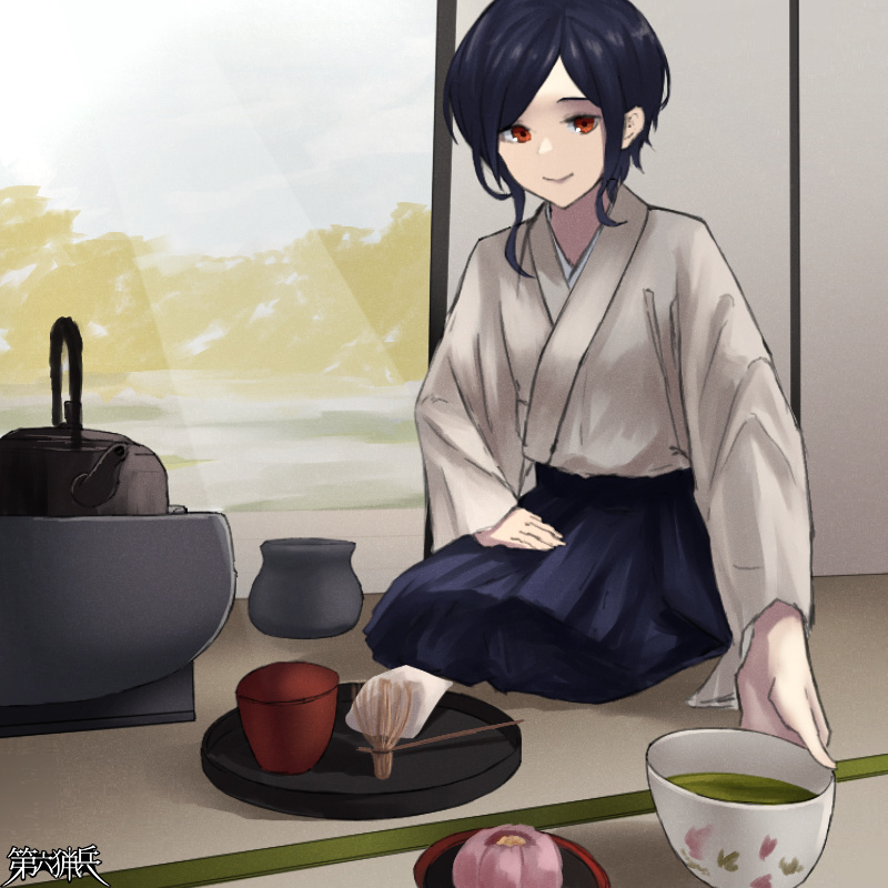 「茶菓子は市販ですが、それでもよろしければ……」