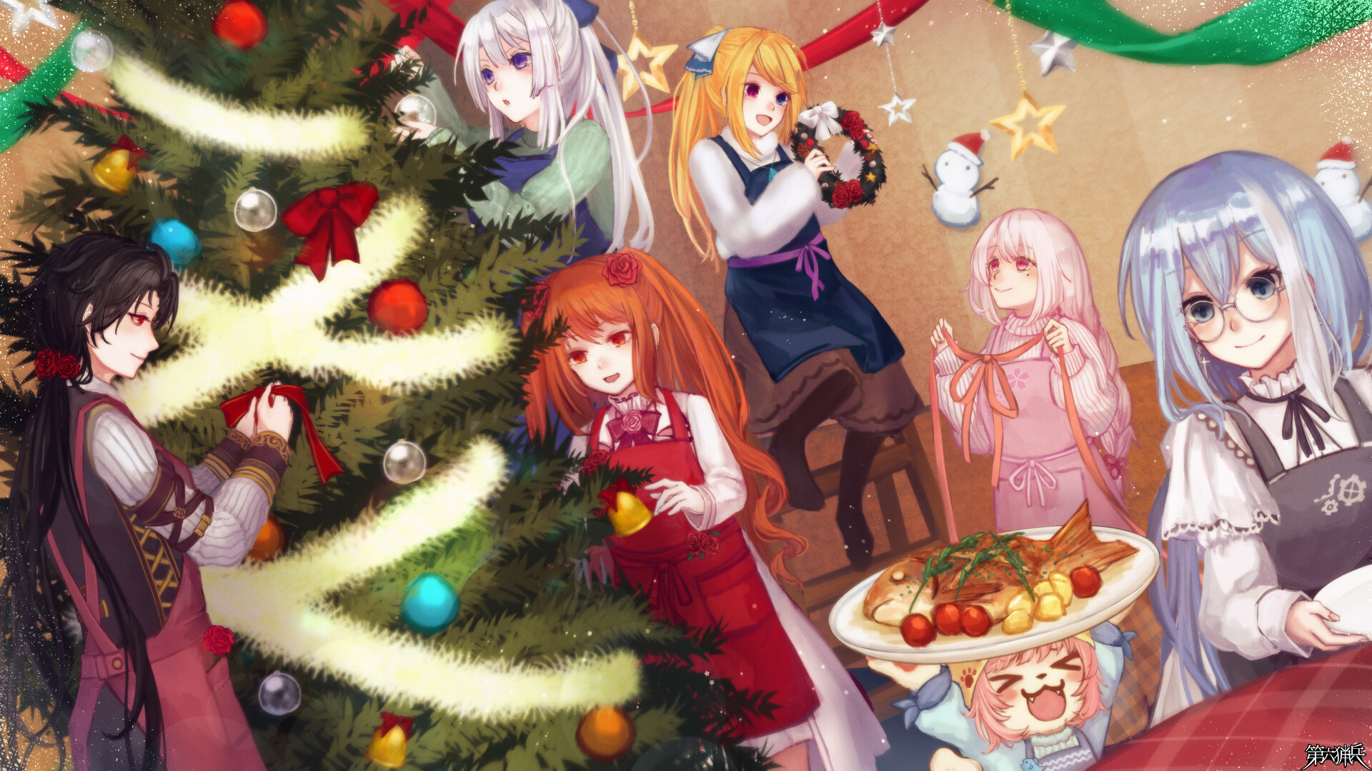 煌びやかな光と甘い香りの下で